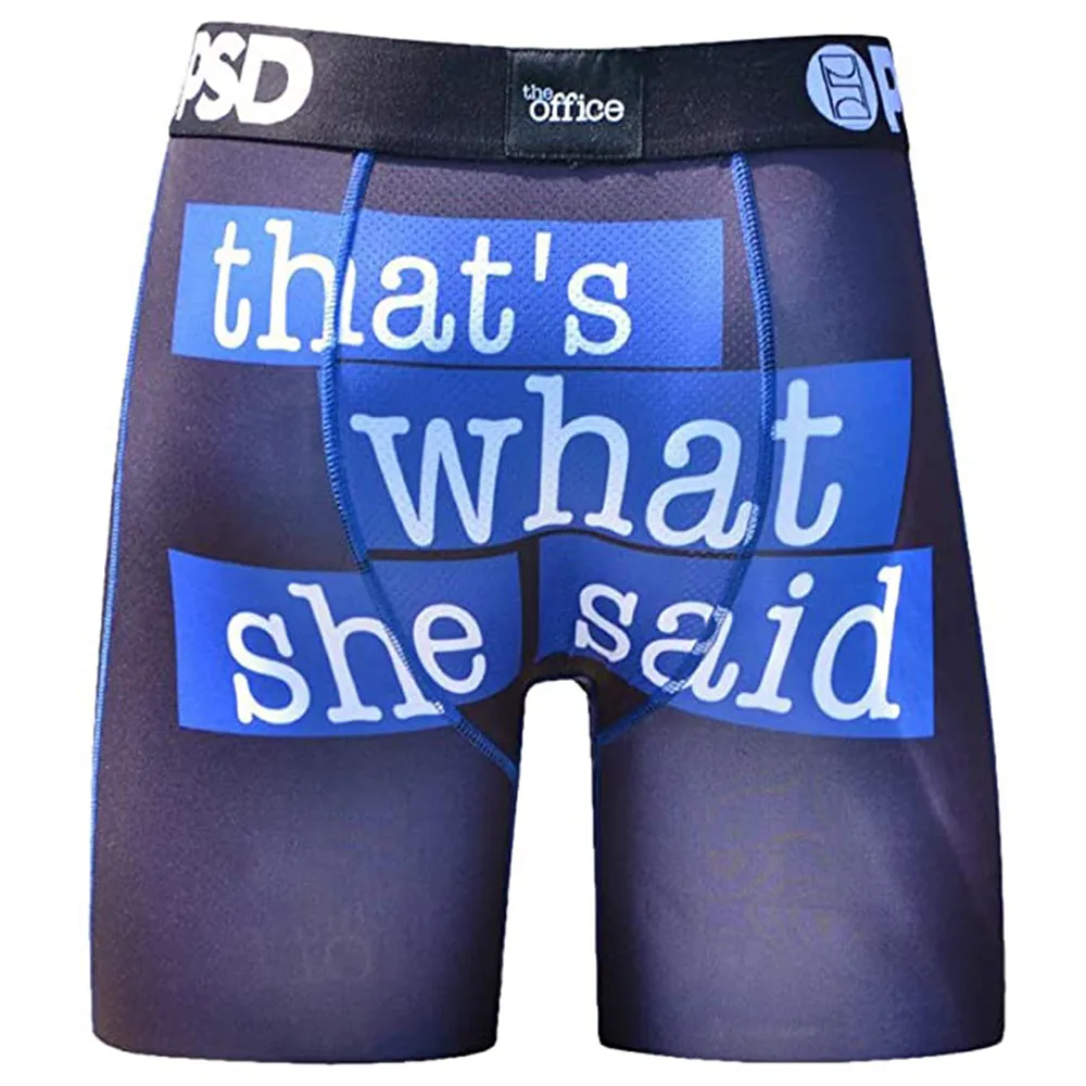 PSD Mens Black Boxer Brief Underwear - E11911039-BLK-L