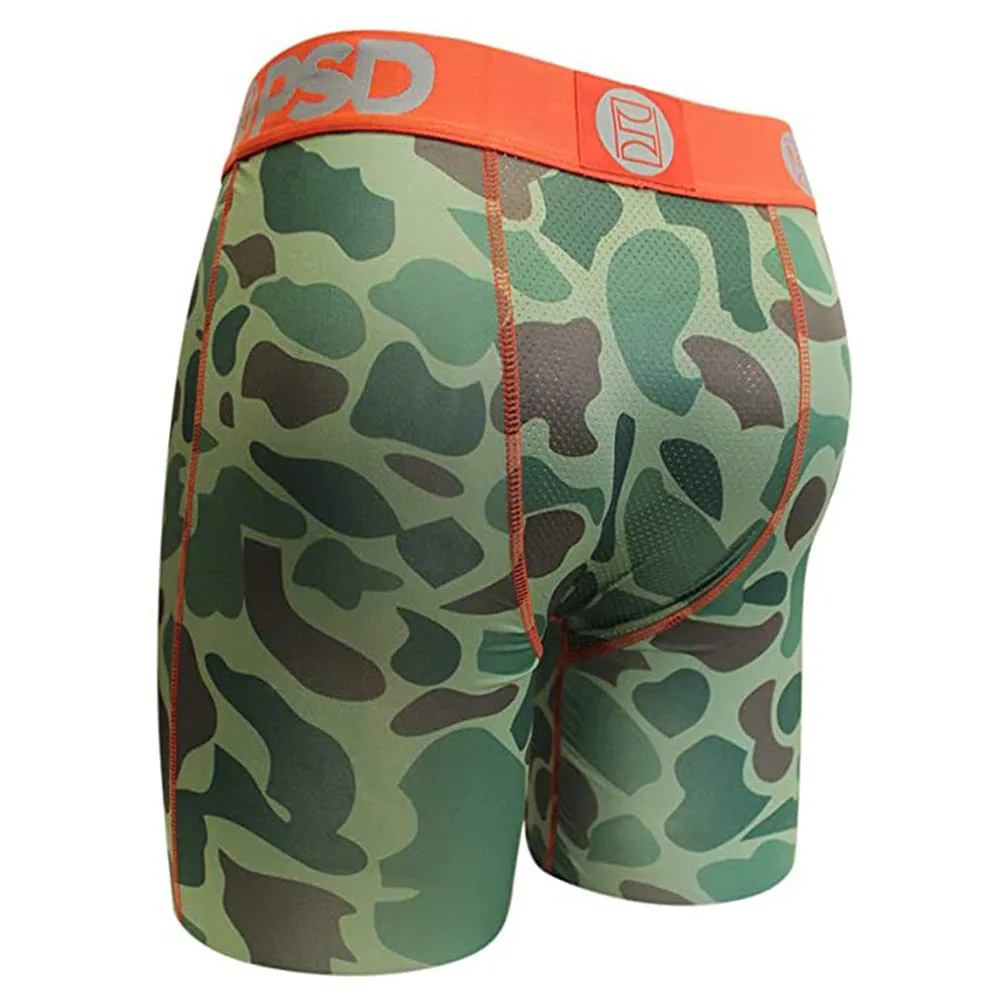 PSD Mens Green Camo Warface Boxer Brief Red Green camo warface Underwear - E21911035-RED-L