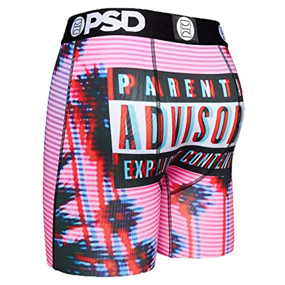 PSD Mens LA Parental Printed Boxer Brief Pink Underwear