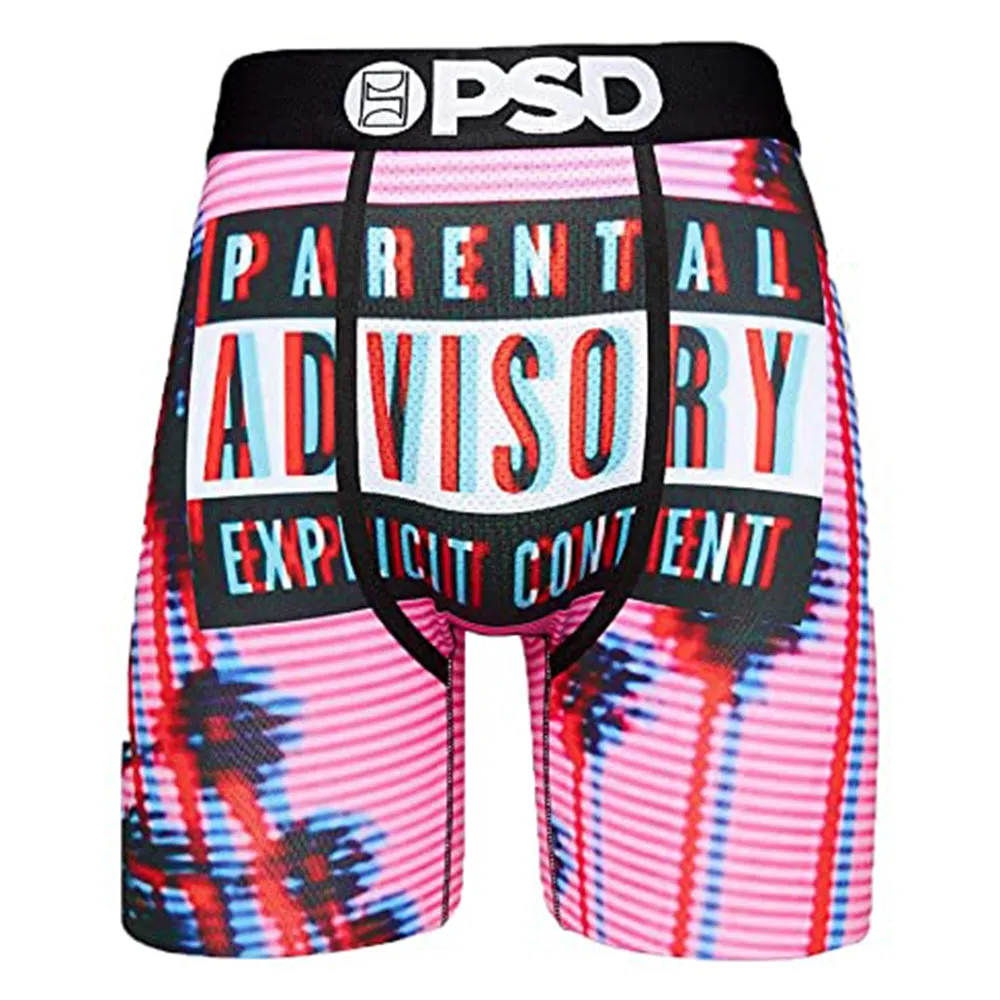 PSD Mens LA Parental Printed Boxer Brief Pink Underwear