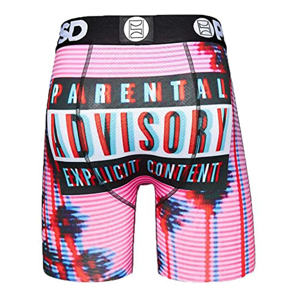 PSD Mens LA Parental Printed Boxer Brief Pink Underwear