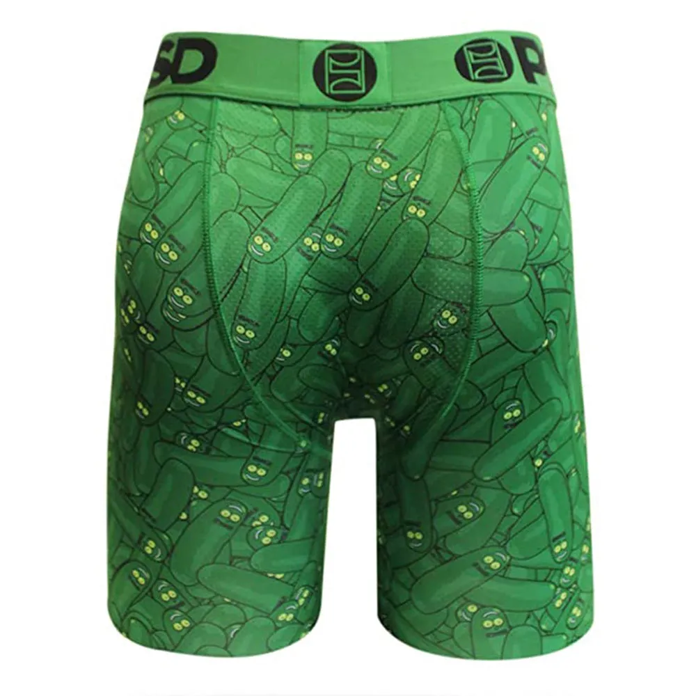 PSD Mens NBA Pickles Rick Morty Green Underwear - E21911001-GRN-L