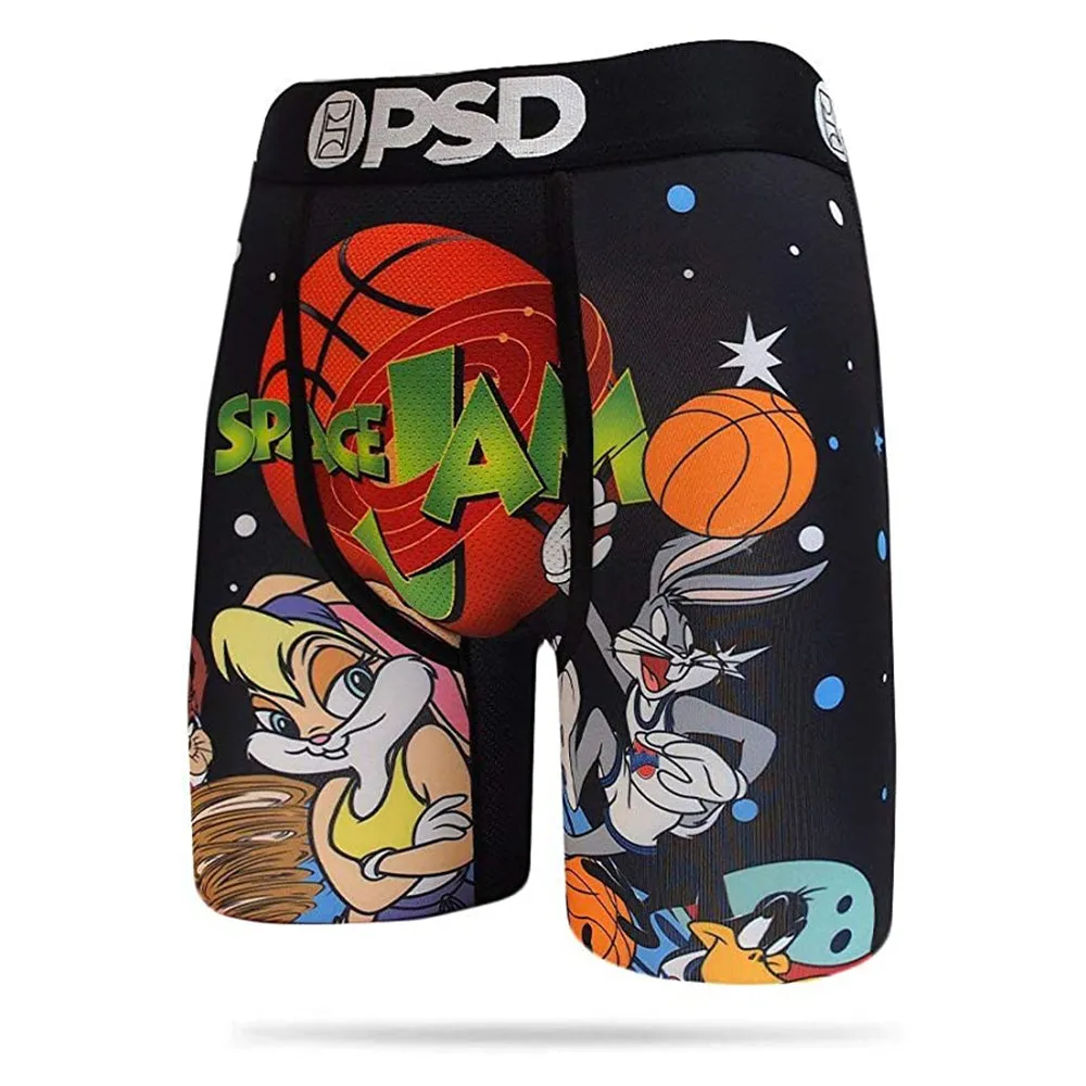 PSD Men's Space Jam Stretch Wide Band Boxer Brief Breathable Underwear