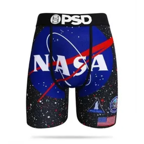 PSD Staple NASA Space Galaxy American Flag Mens Boxer Briefs Large Underwear - E11911021-BLK-L