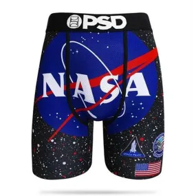 PSD Staple NASA Space Galaxy American Flag Mens Boxer Briefs XX-Large Underwear - E11911021-BLK-XXL