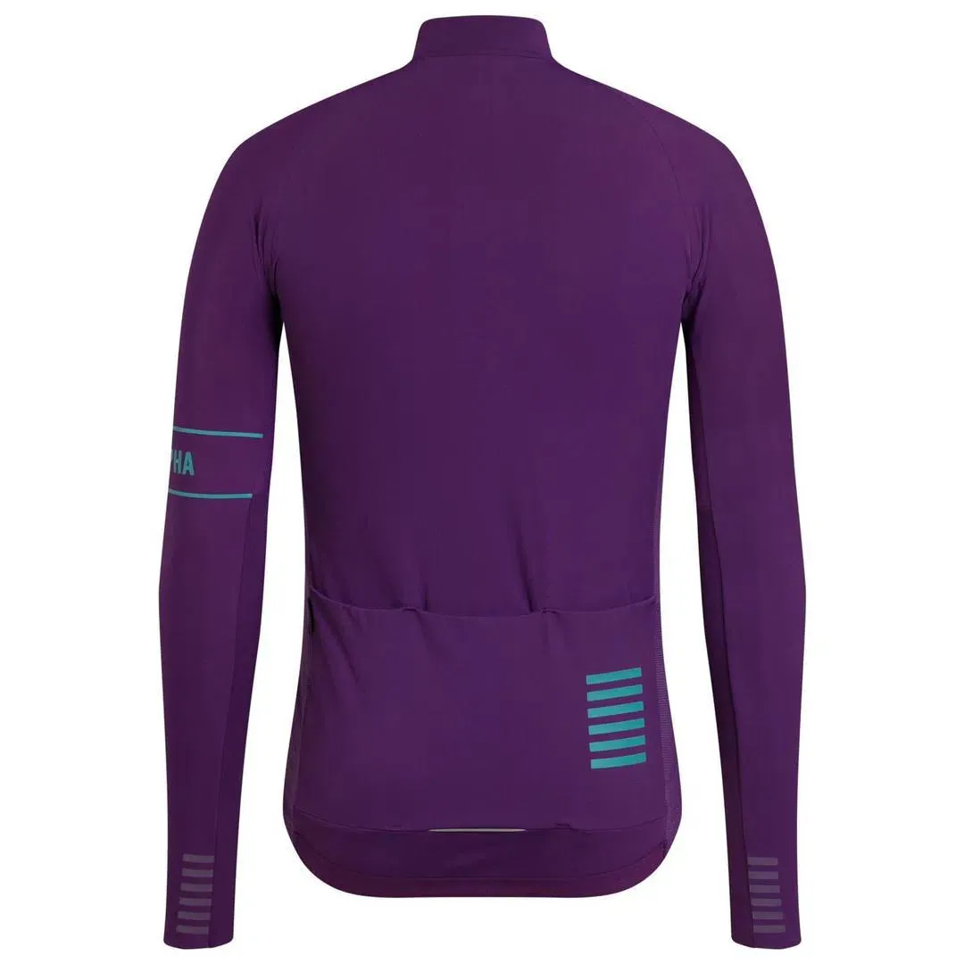 RAPHA Pro Team Thermal Long Sleeve Jersey - BBC Dark Purple