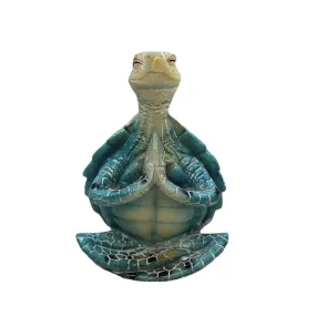 Resin decorative meditation on sea turtle