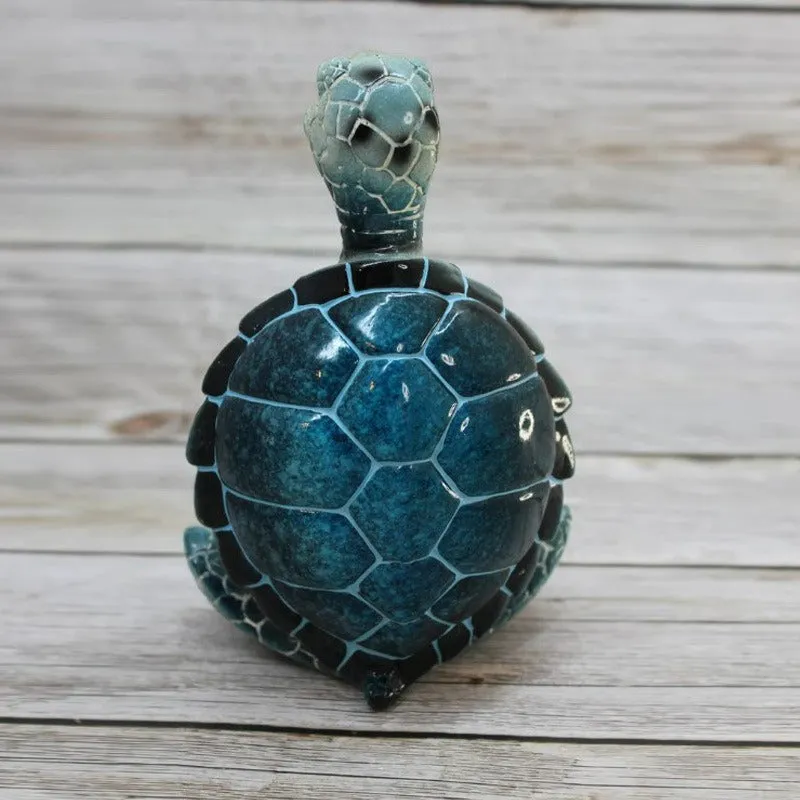 Resin decorative meditation on sea turtle