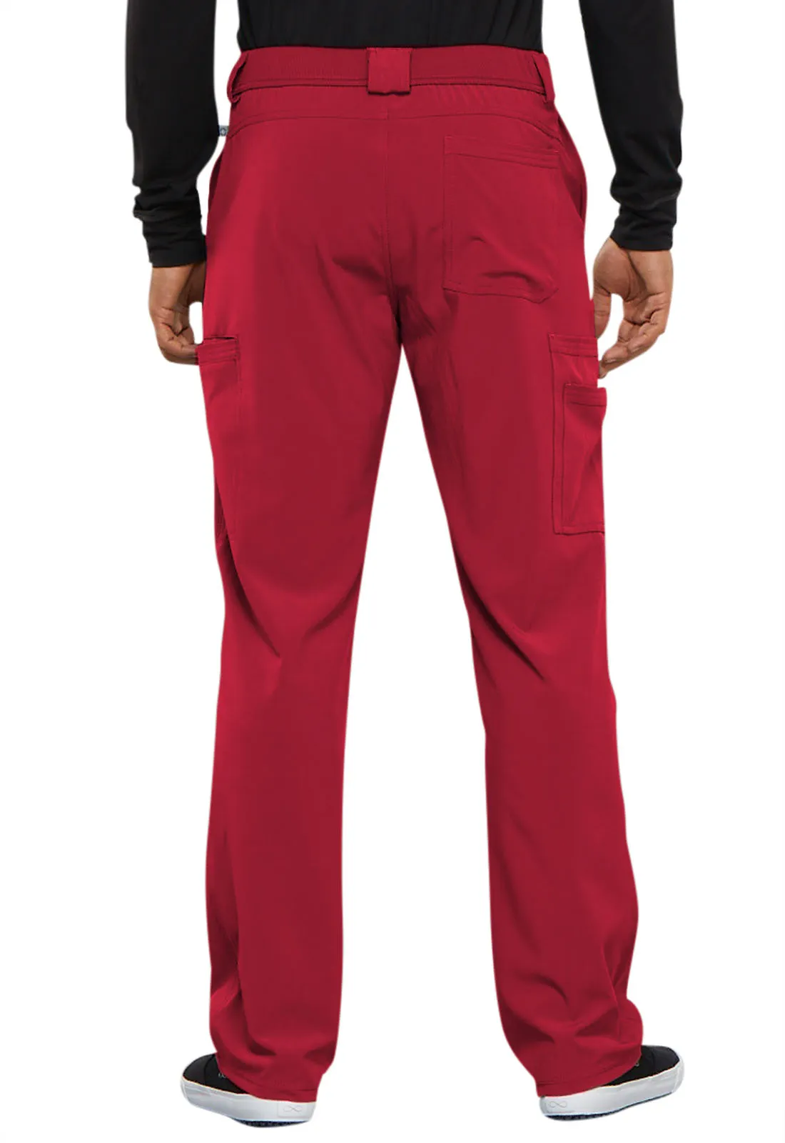 Scrub Pants - Cherokee Infinity Men's Fly Front Pant - Red, CK200A