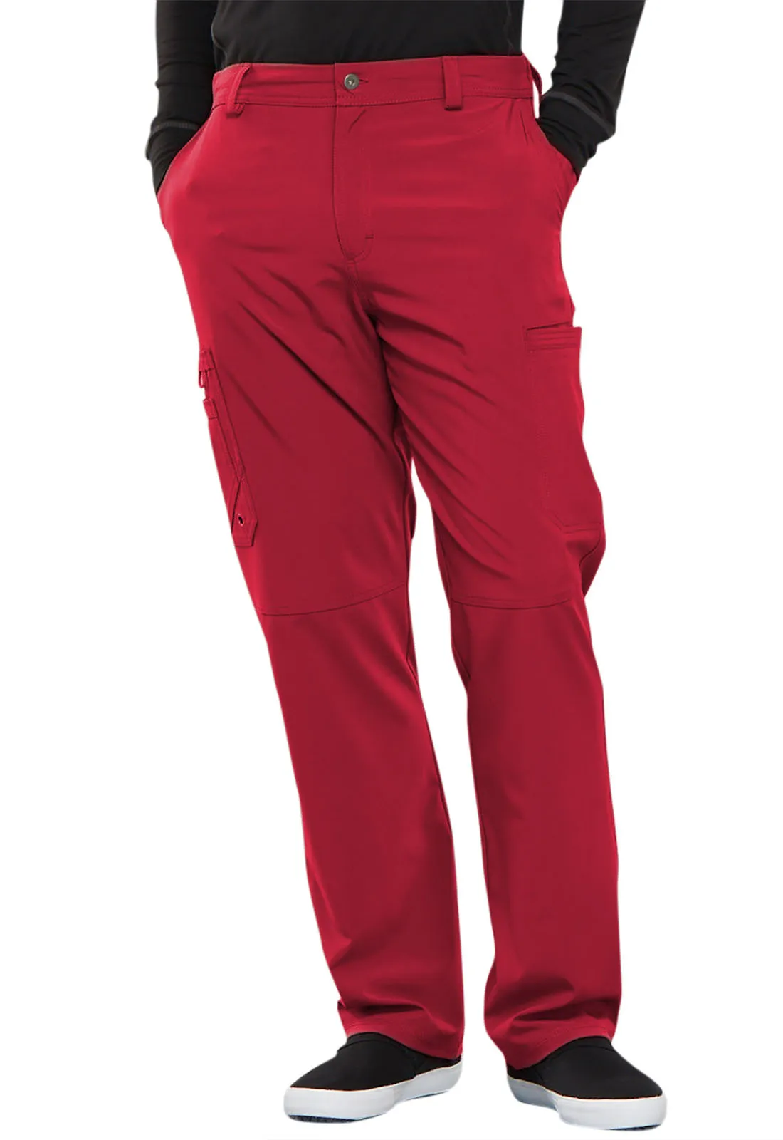 Scrub Pants - Cherokee Infinity Men's Fly Front Pant - Red, CK200A