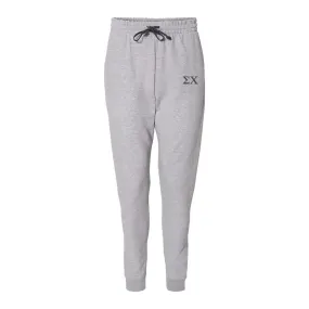 Sigma Chi Heather Grey Contrast Joggers