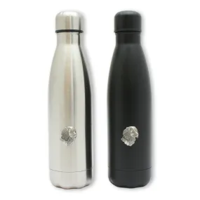 Spaniel Head Vacuum Travel Flask 500ml Black or Silver