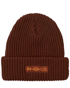 Stacked Beanie in Red Earth