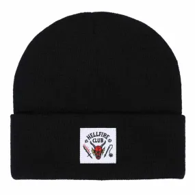 Stranger Things - Hellfire Club Cuff Beanie Hat (Black) - Bioworld