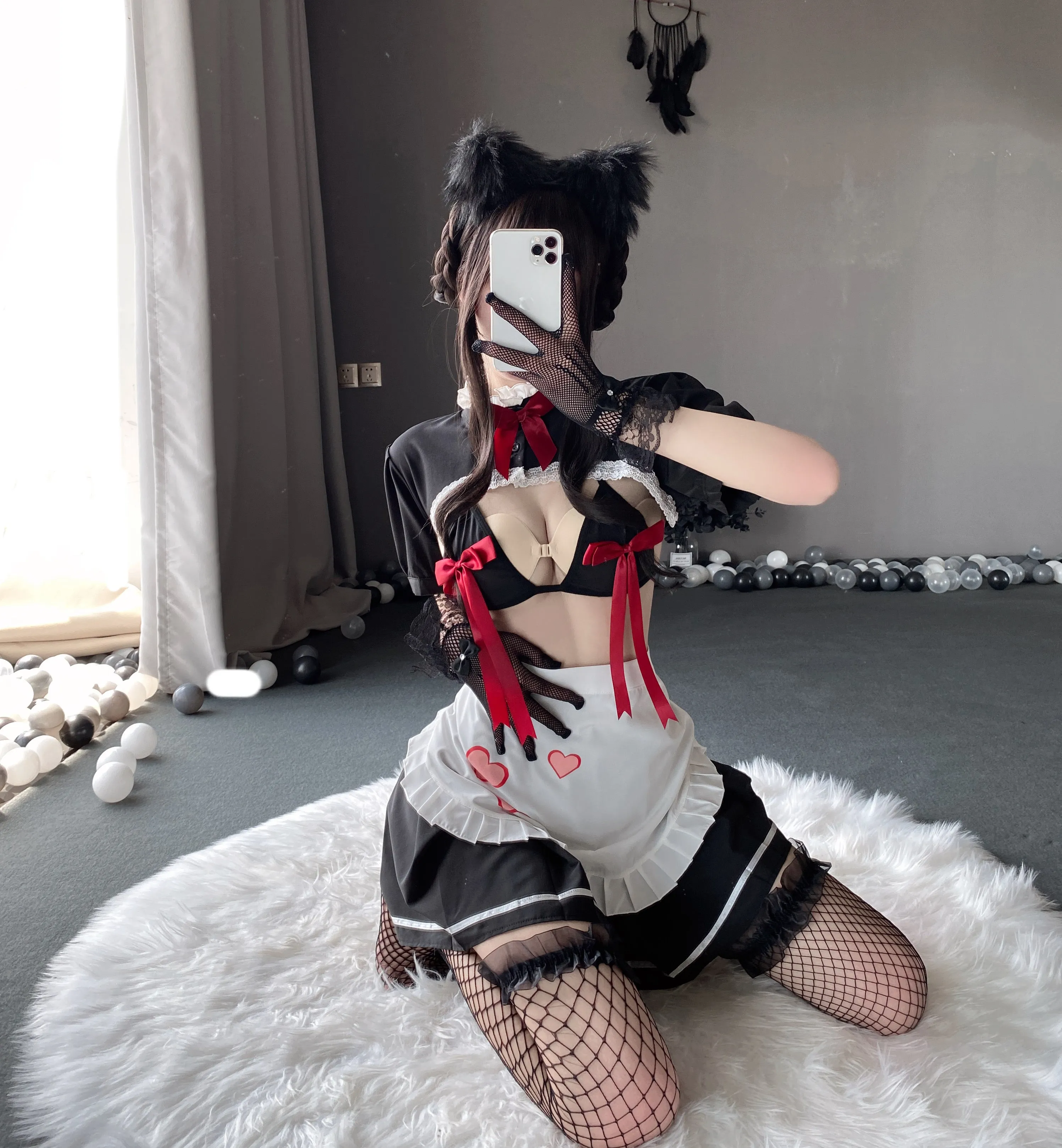 T-2620 Cute maid dress passion uniform seduction set