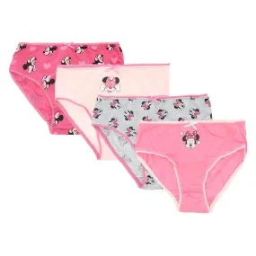 Textiel Trade Girl's Disney Minnie Mouse Briefs (4 Pack)