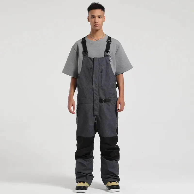 Unique Insulated One-piece Snow Bibs Pants