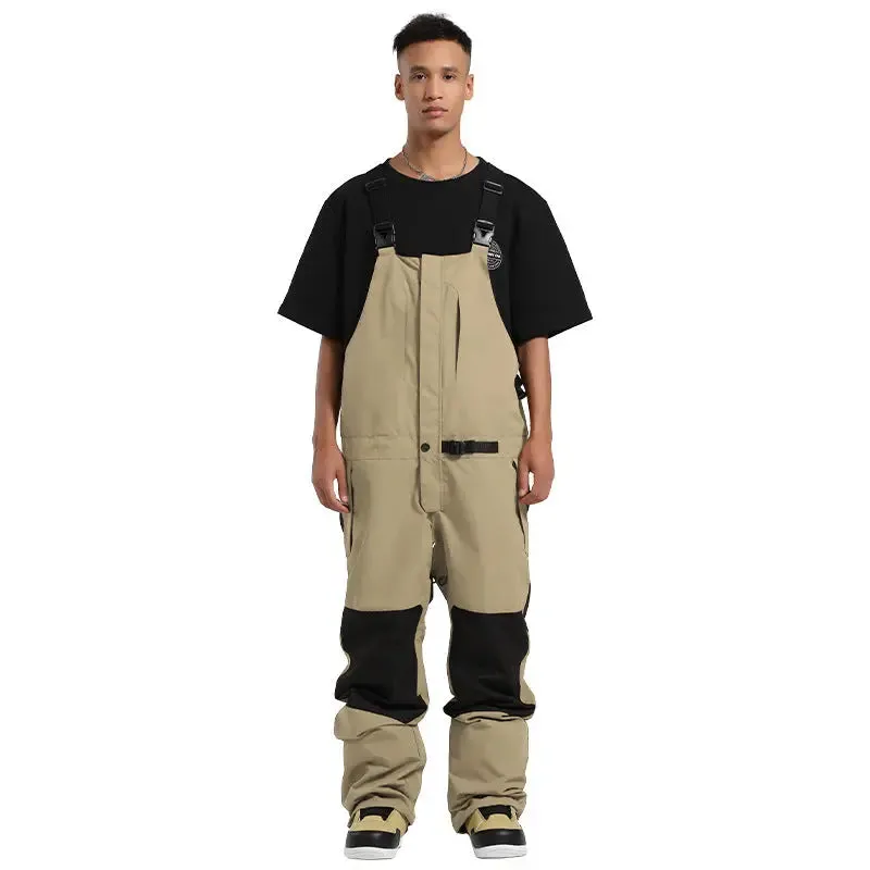 Unique Insulated One-piece Snow Bibs Pants