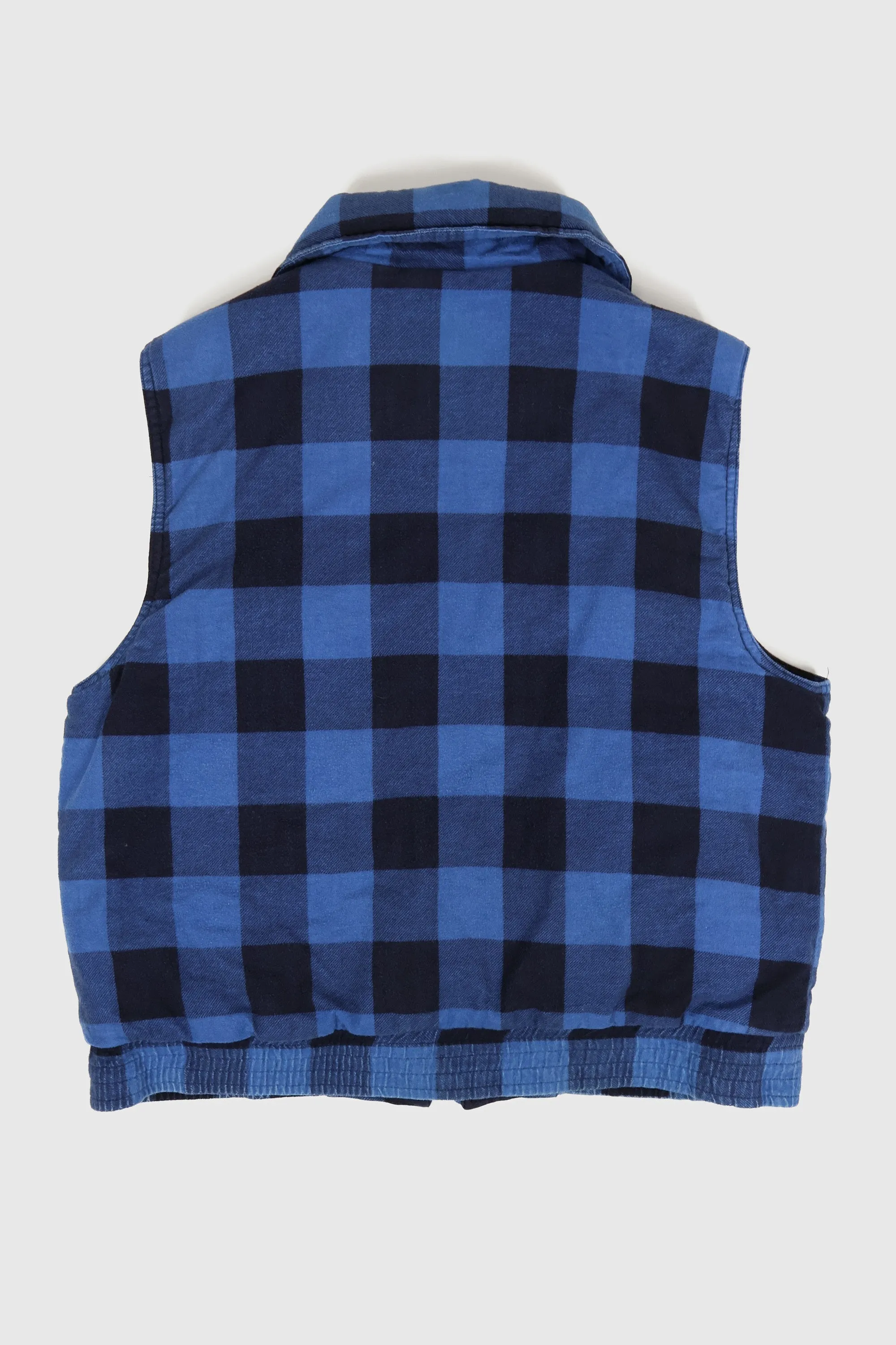 Vintage Blue Plaid Vest