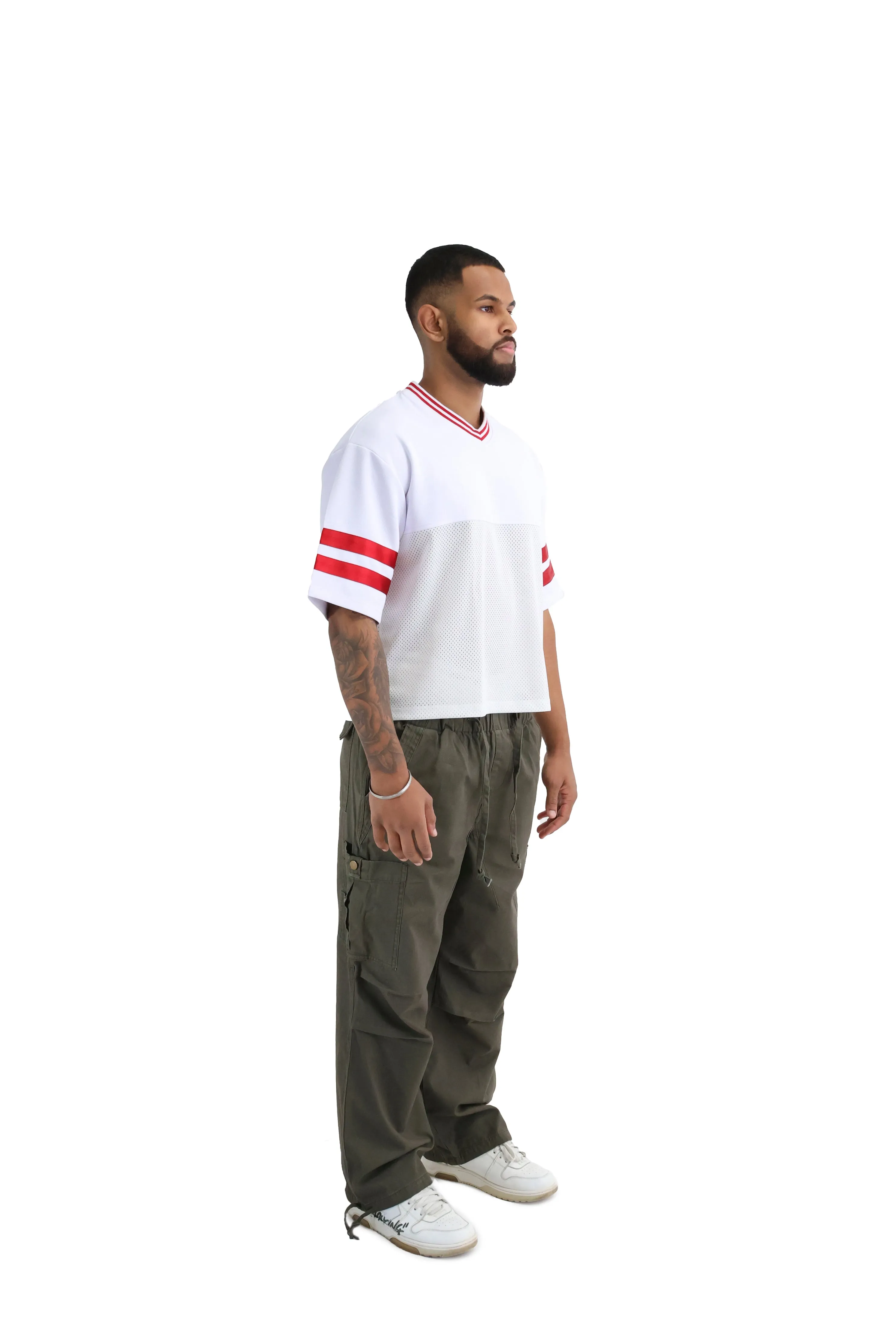 Wide Leg Cargo Trousers