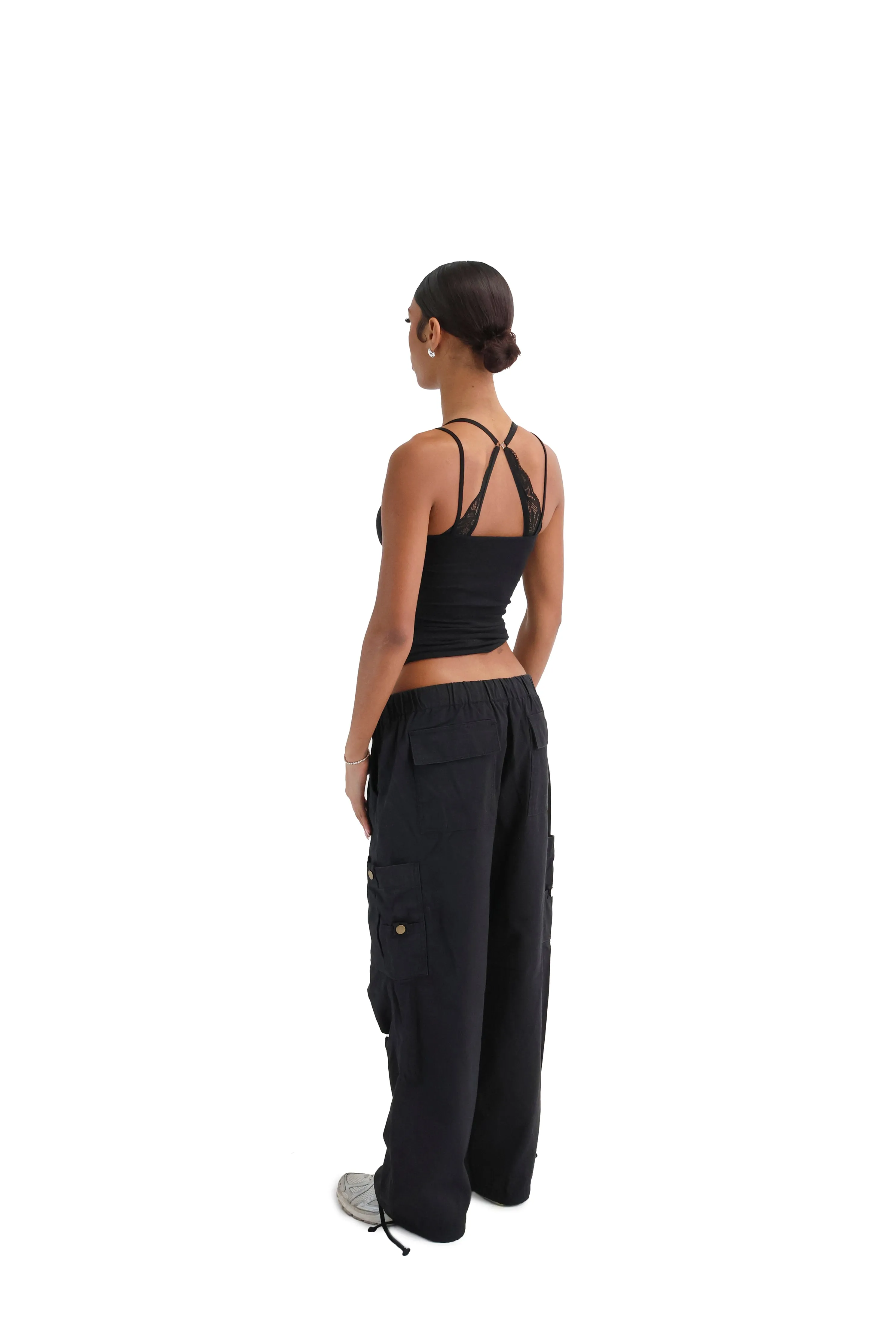 Wide Leg Cargo Trousers