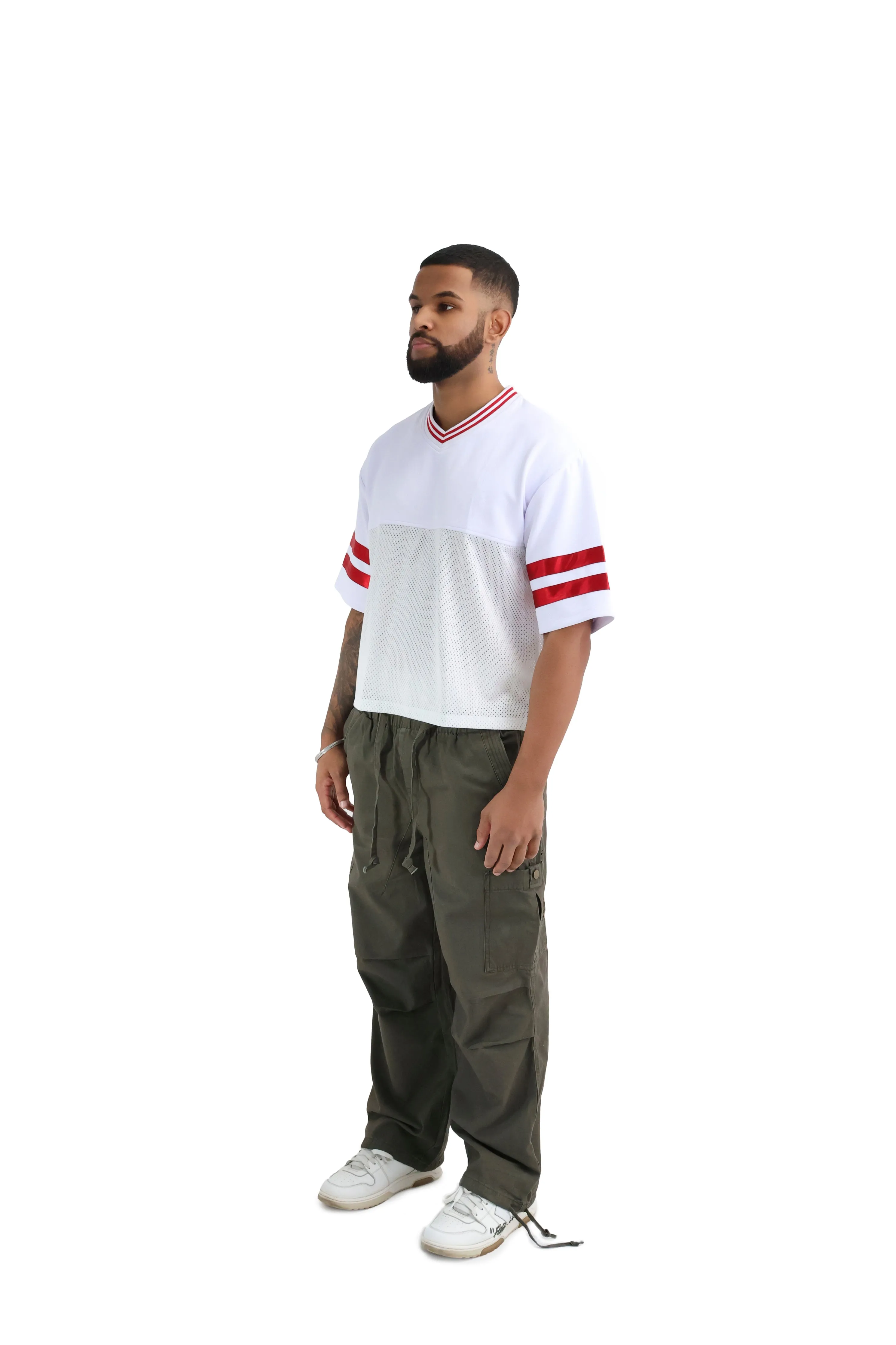 Wide Leg Cargo Trousers