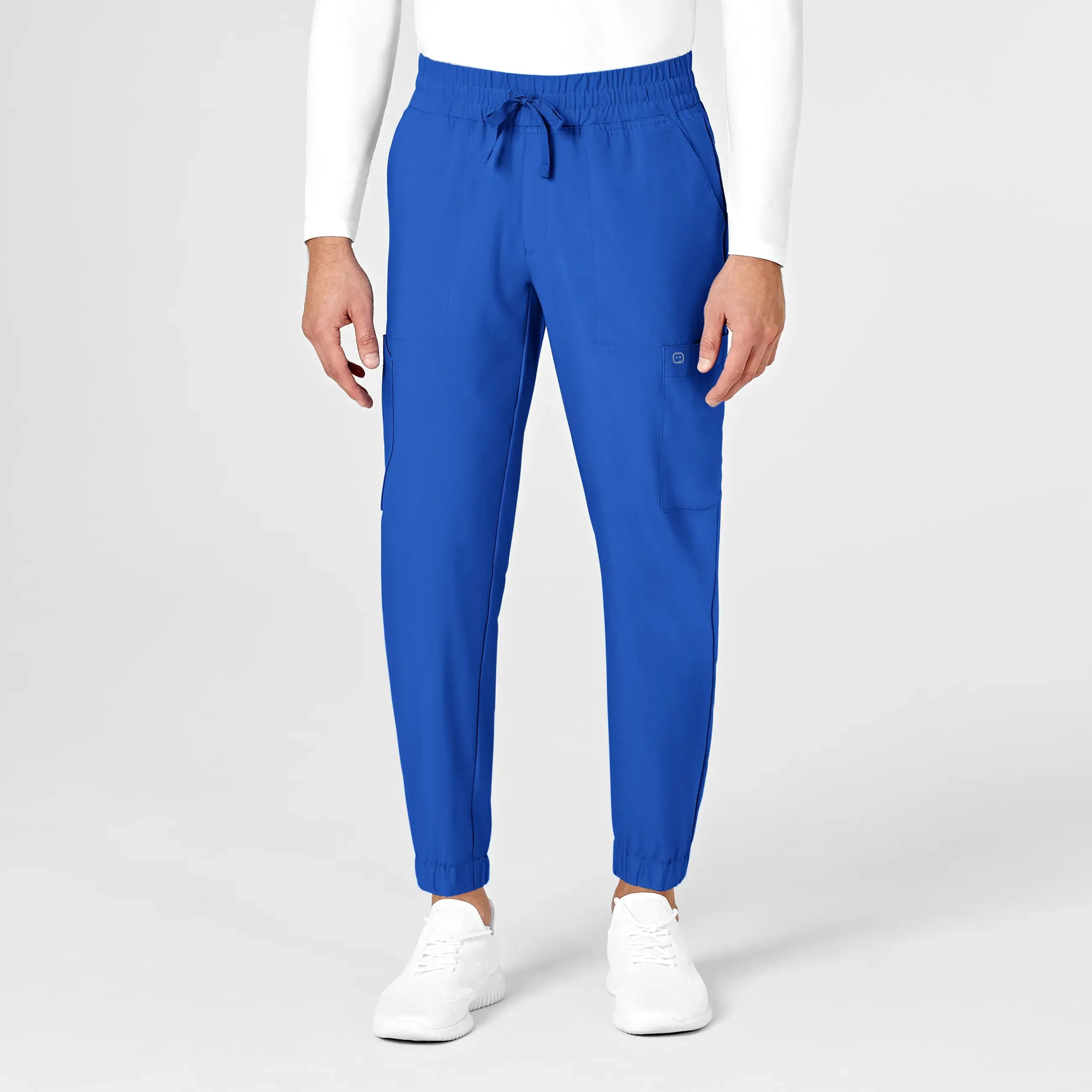 Wink Men's W123 Cargo Jogger Scrub Pant - Royal Blue