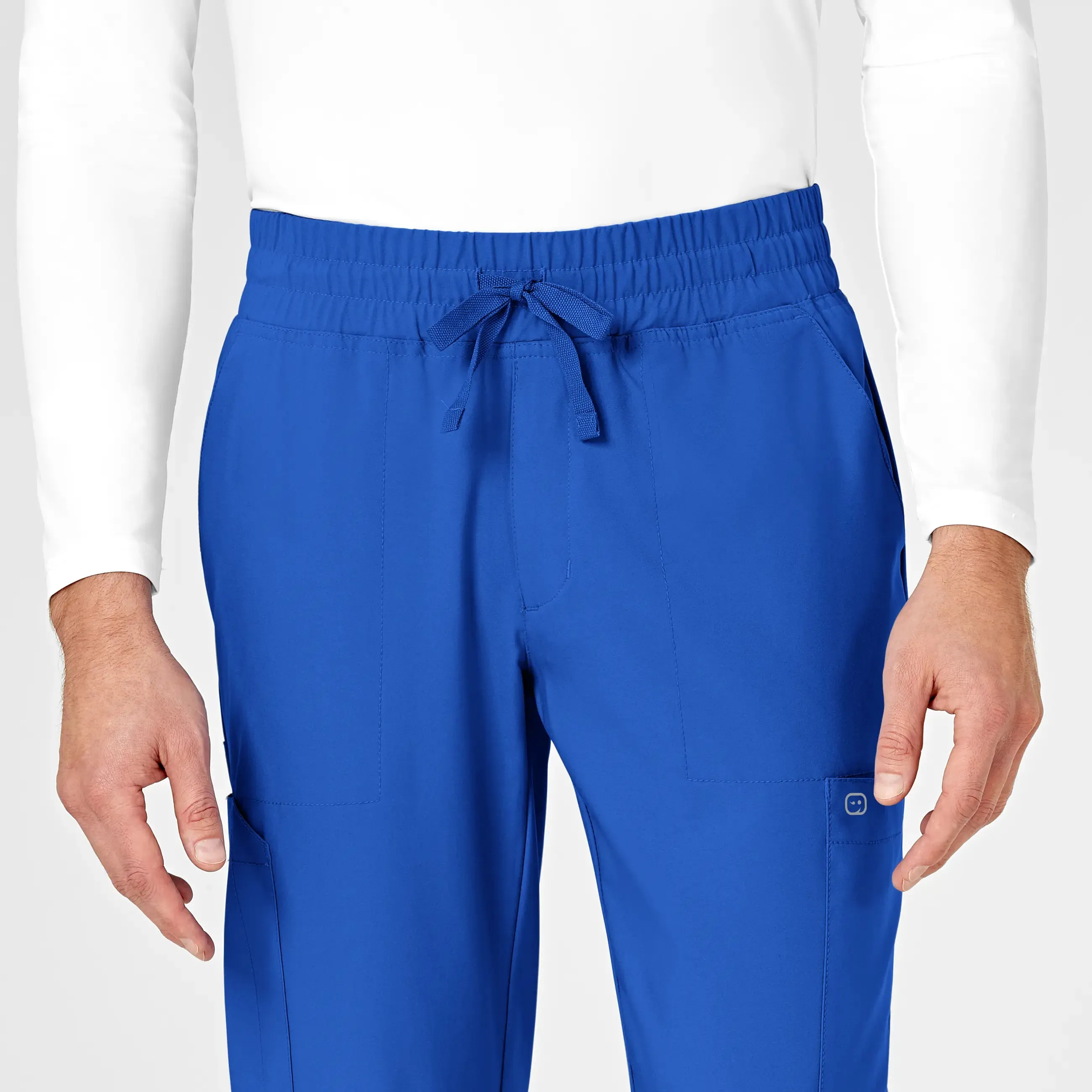 Wink Men's W123 Cargo Jogger Scrub Pant - Royal Blue