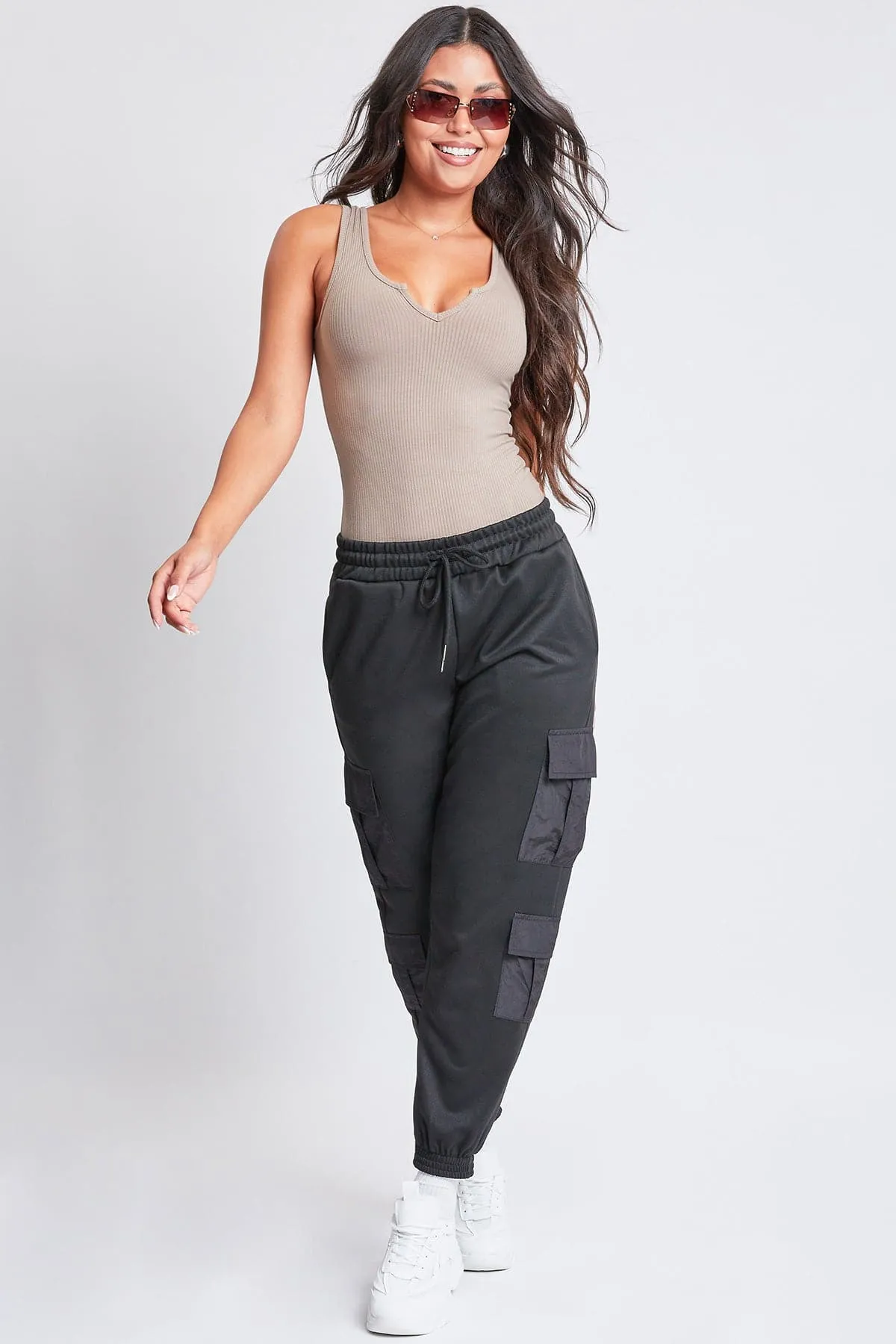 Women's Joggers with Nylon Pockets