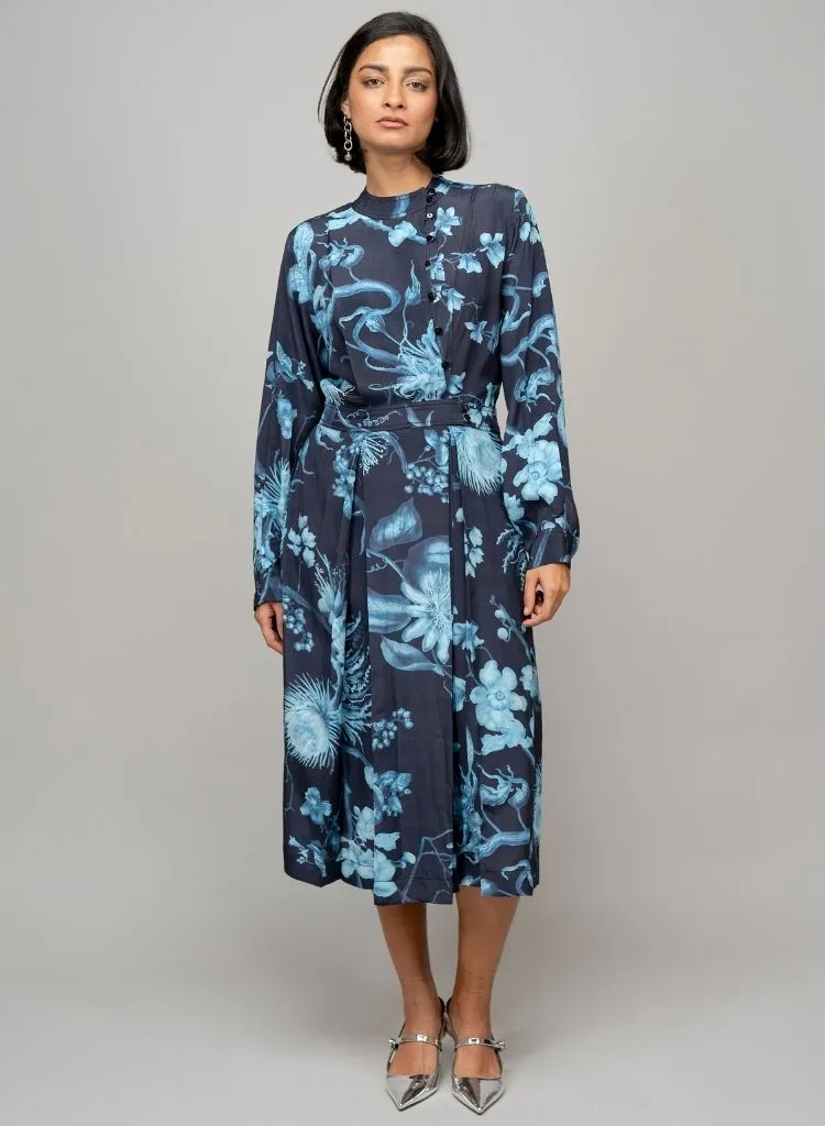 Wrap Garden Print Dress