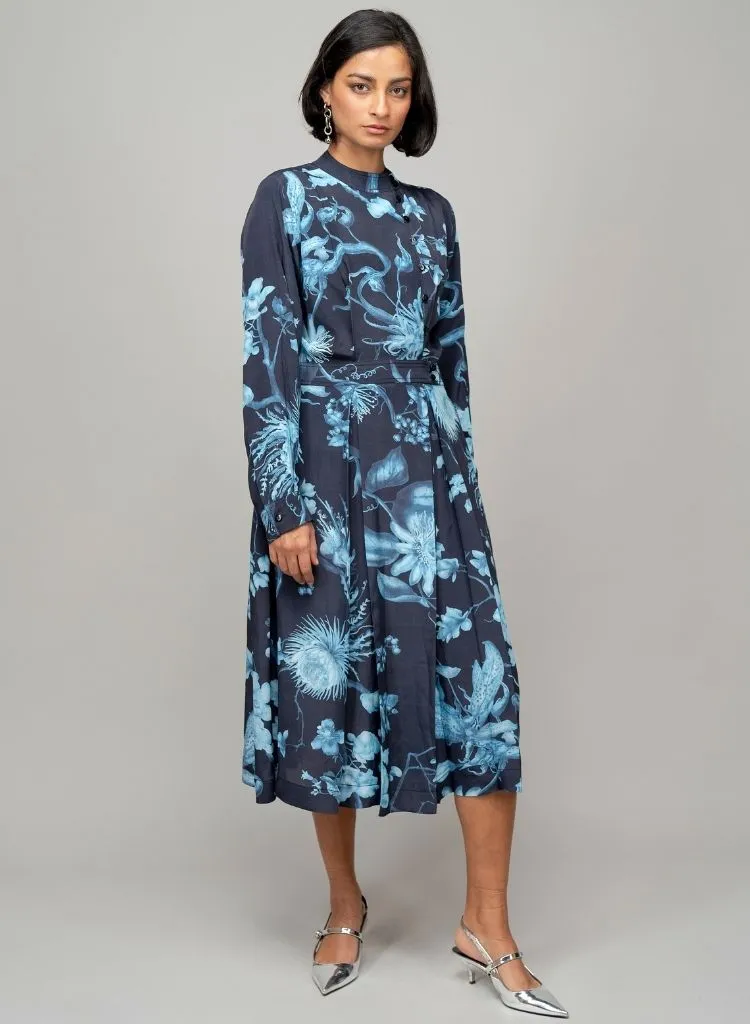 Wrap Garden Print Dress